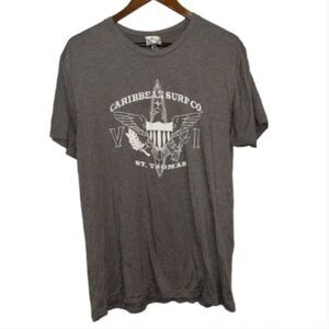 Men's Coastal Classics Caribbean Surf Co St. Thomas Grey T-Shirt